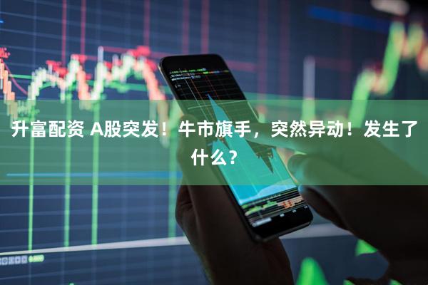 升富配资 A股突发！牛市旗手，突然异动！发生了什么？